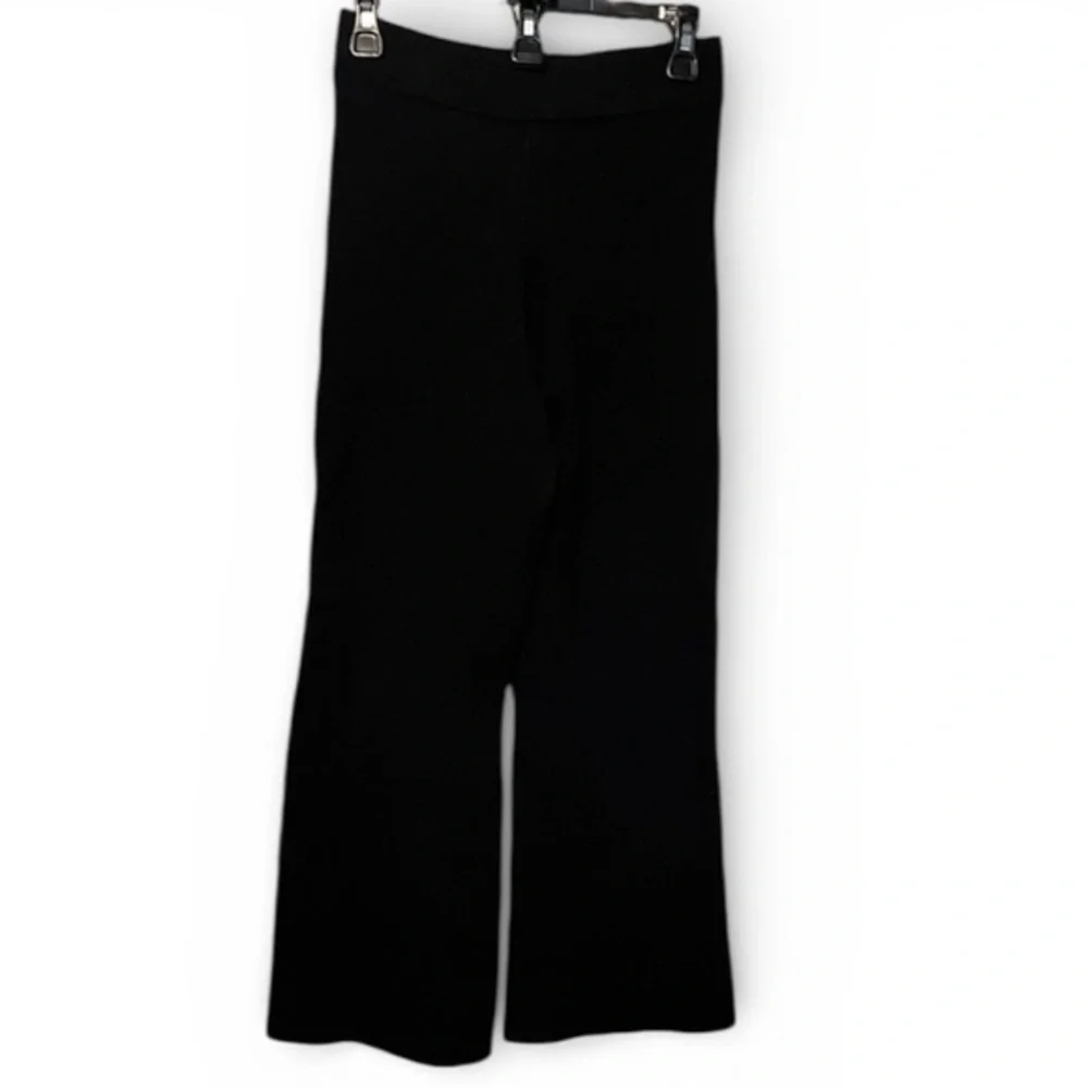 J. Crew thick flare pull on pants, black, women’s size medium petite, high waist